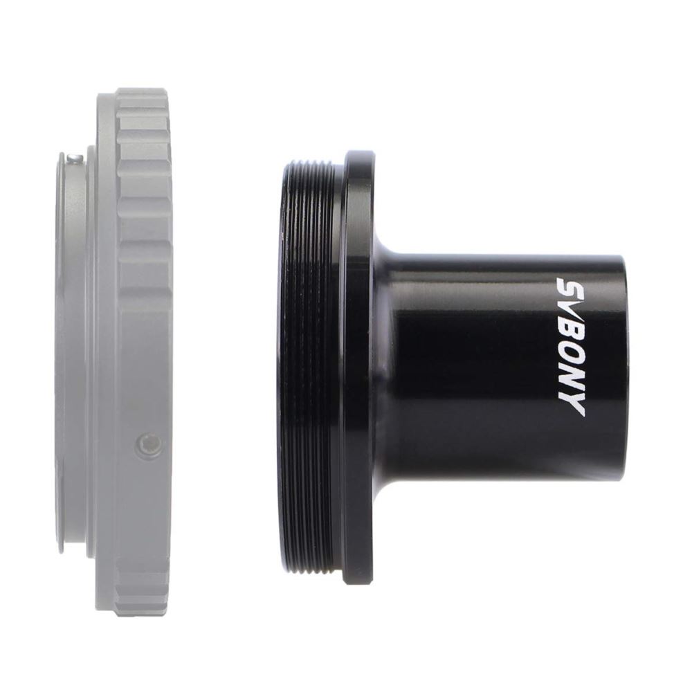 SVBONY TOP顕微鏡Tアダプターカメラアダプター+ T2リング（Tアダプター、黒）
