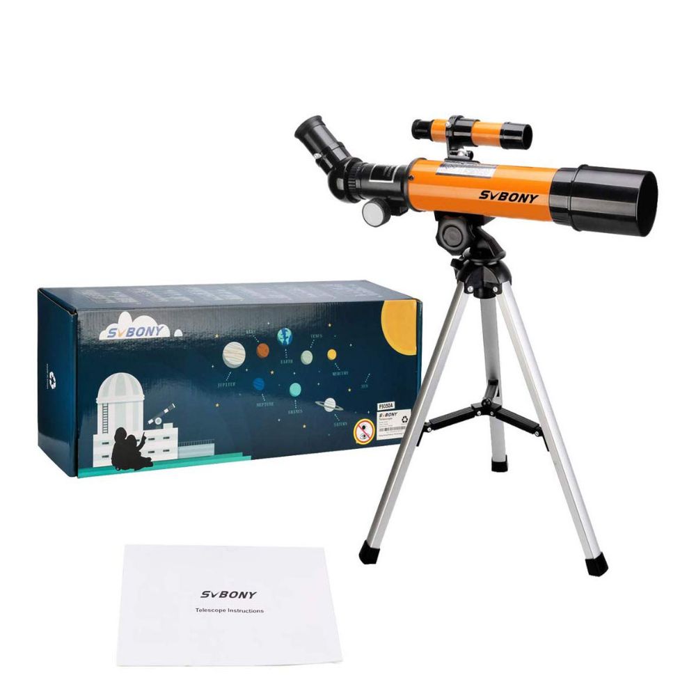 SVBONY SV502 天体望遠鏡 高倍率 50mm対物レンズ 専用三脚付き 45°天頂ミラー付き ファインダー付き教育の学生科学 春休みのプレゼント 天文観測ヨドバシ販売