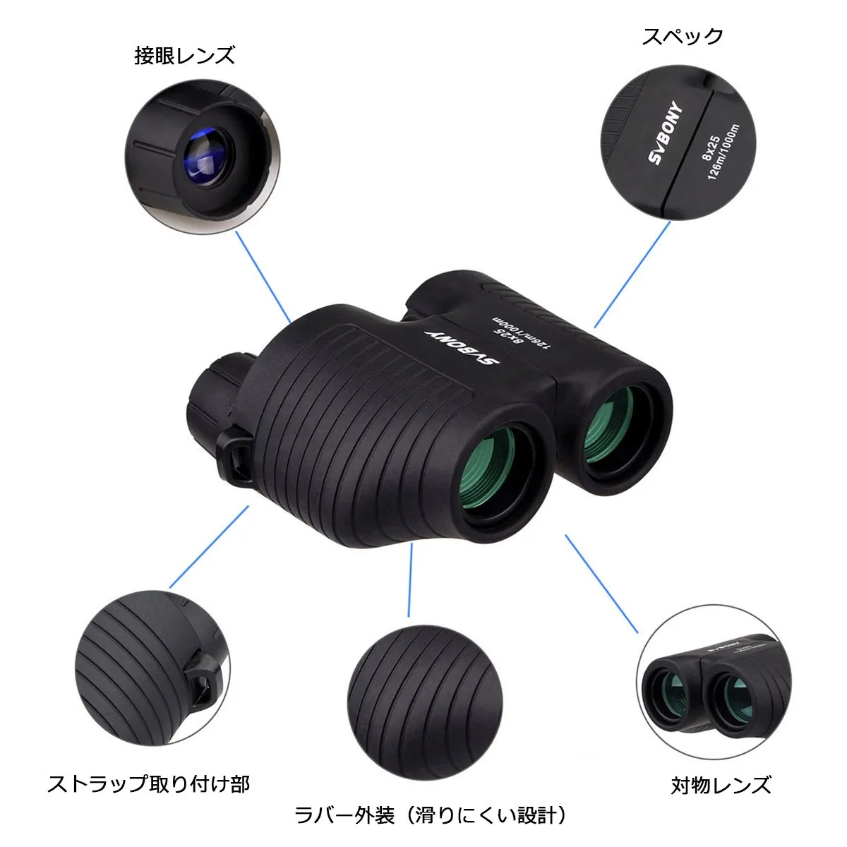 WSH 当て嵌 屋外の双眼鏡10x22範囲のファインダー長期の長距離の