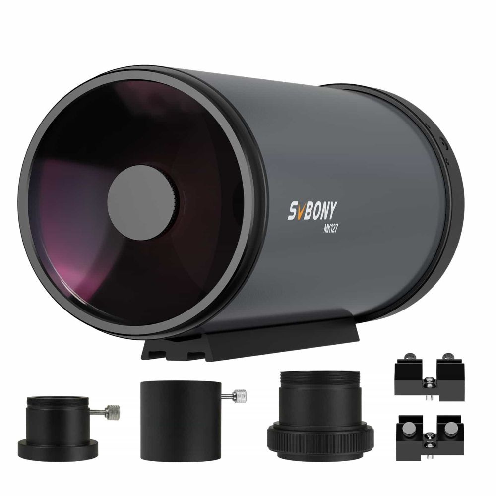 MK127 マクストフカセグレン式望遠鏡 f11.8 焦点距離1500mm 集光力254倍 分解能0.91秒 極限等級13等 初心者対応　高精細な天体写真の観測・撮影に対応 暗黒天体の微細構造再現 惑星観察と深宇宙撮影と二重星分離と銀河描写に最適