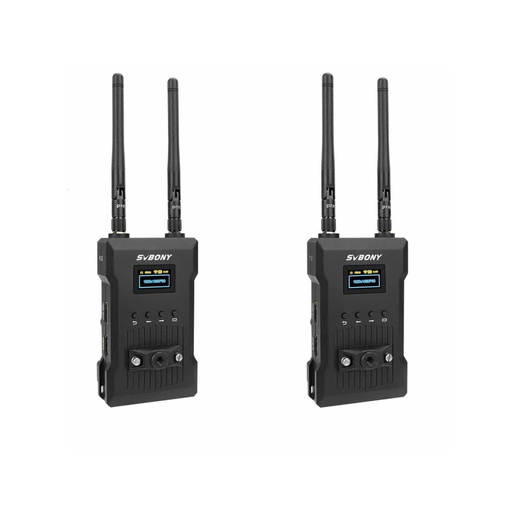 SVBONY ST1 ワイヤレス 映像伝送システム ワイヤレスビデオ伝送システム  送信機 受信機セット ≤0.06秒低遅延 300mの伝送距離 同時に4セット使用可能  動画撮影/ライブ配信等に適用