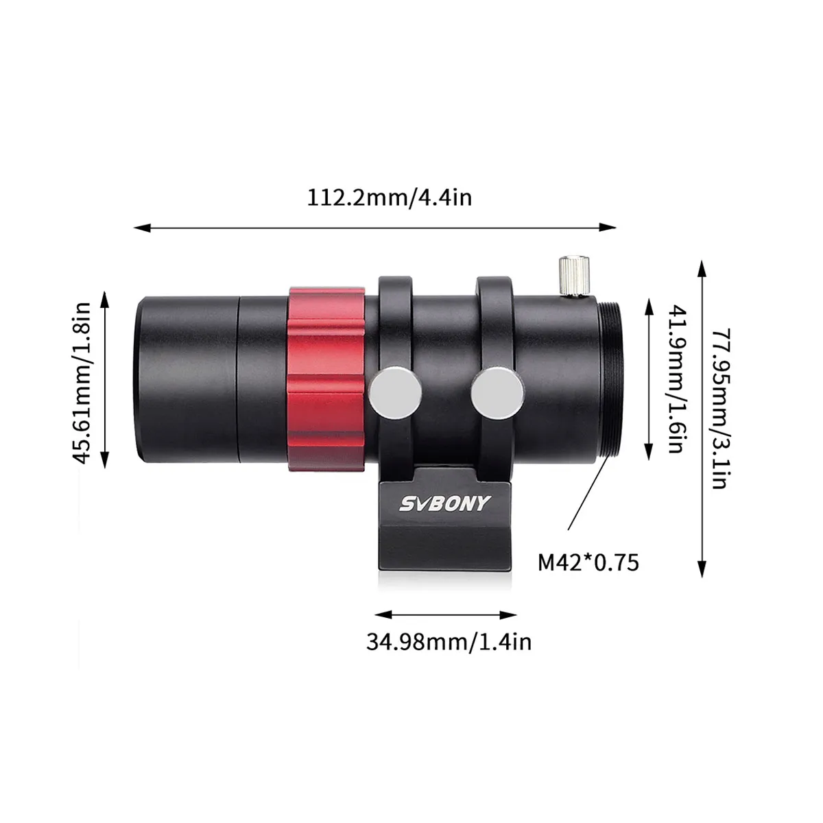 SVBONY SV165 コンパクトガイドスコープ  口径30ｍｍ  口径40ｍｍ ガイドカメラに最適 