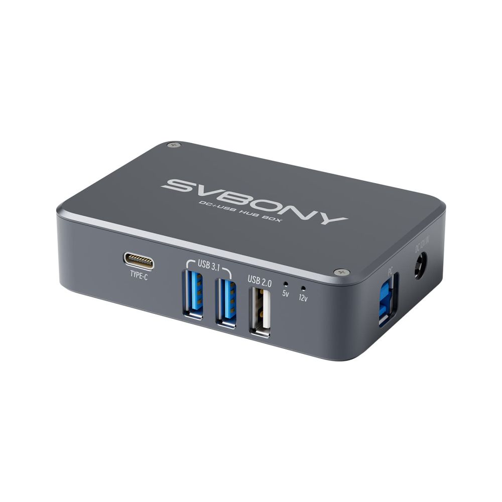 SV241 天文用電源制御ボックス（ベーシック）Micro DC +USB HUB 電源ボックス　天文学電源ケーブル配線ボックス 天文用電源パワーボックス 6 つの DC 出力 最大 10A をサポート ESD 保護  デュアル電源インジケーター 完全なアクセサリー　