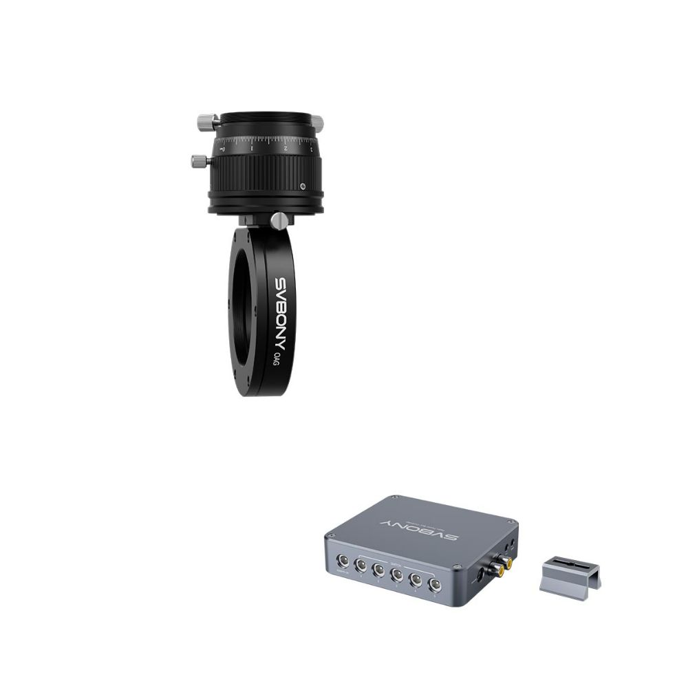 SV238 オフアクシスガイダー（OAG）天文用電源制御ボックスとSV172レンズヒーター付き