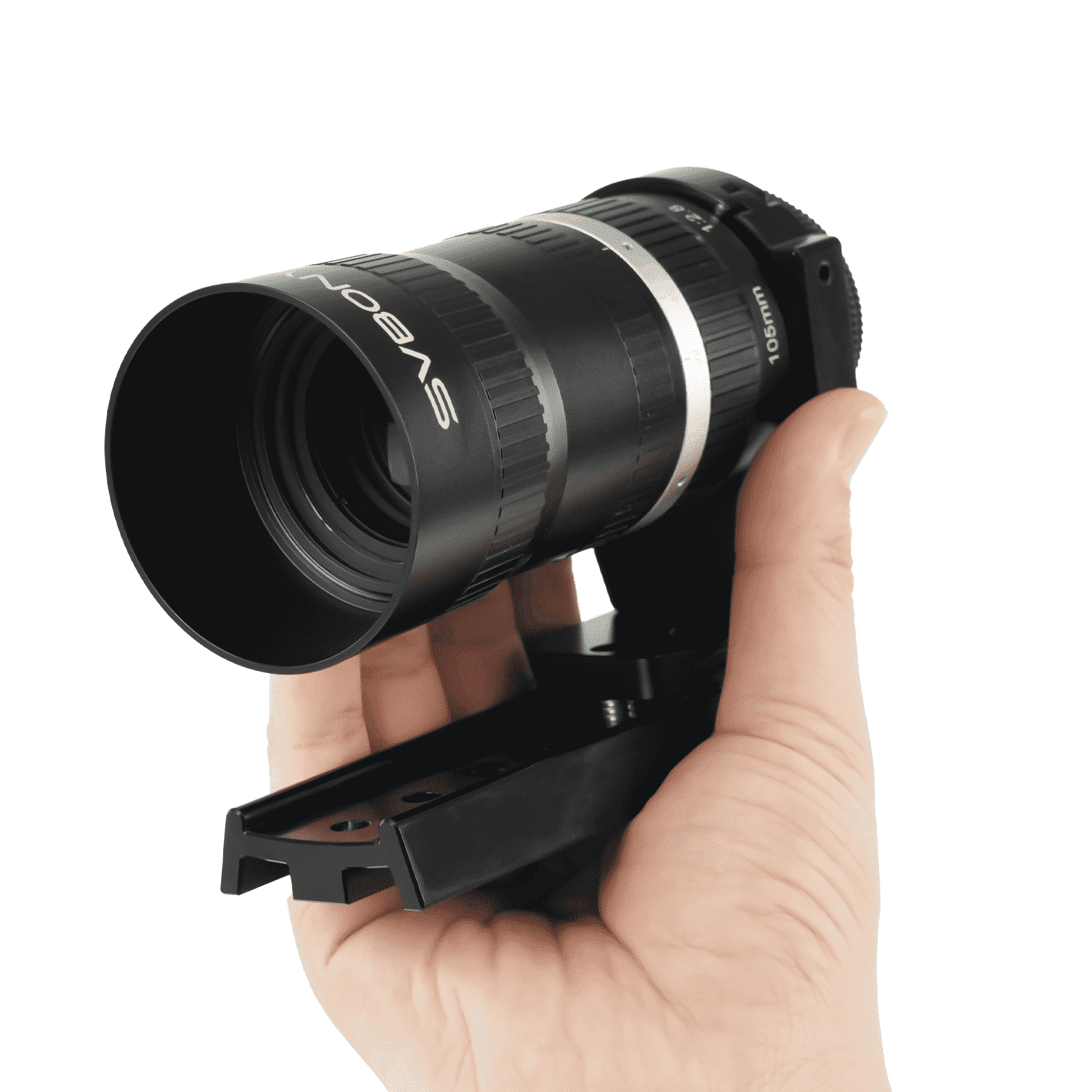 SV535超小型星空撮影用アストログラフ(フード正装着状態)