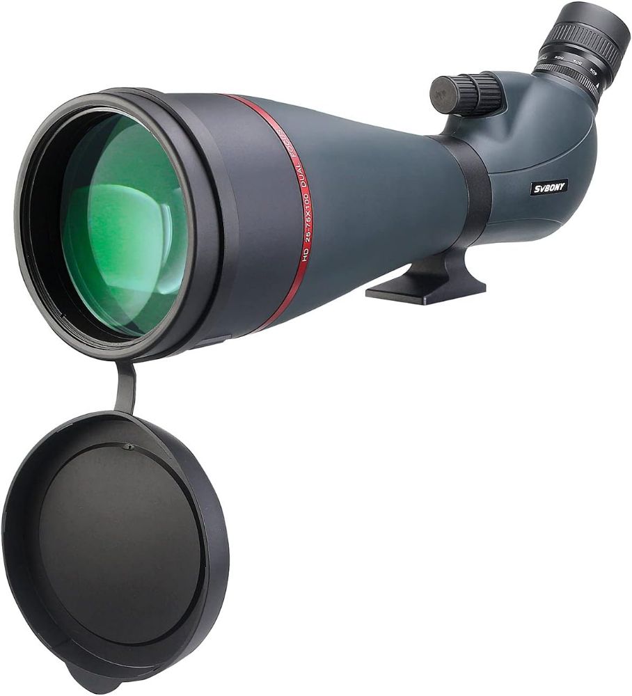 SVBONY SV406 フィールドスコープ 25x~75x100mm デュアルフォーカス IPX7防水 バードウォッチング 野鳥観察 自然観察 アーチェリー用 image
