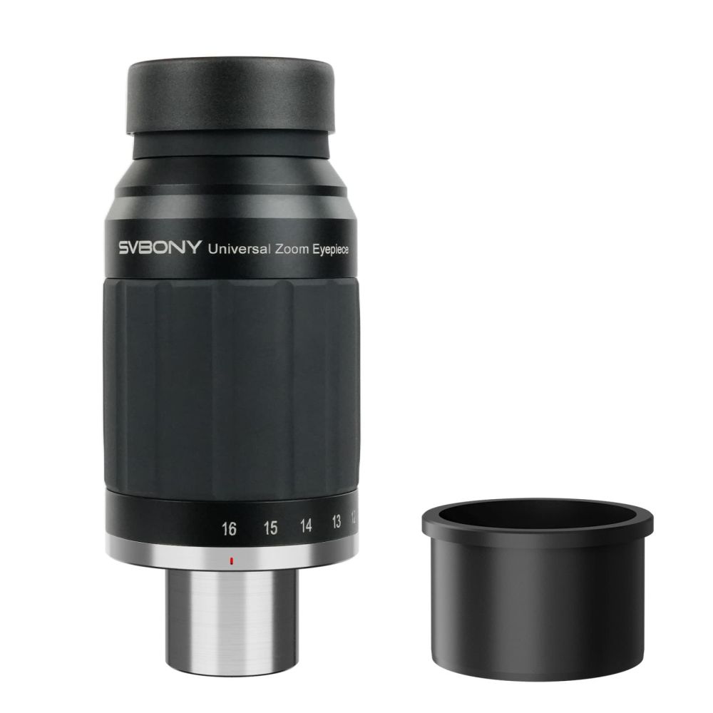 SV245ズームアイピース 天体望遠鏡接眼レンズ 広角アイピース 惑星アイピースクリックストップ設計 63°の広視野 デュアルレンズインターフェース 2倍ズーム比 乱視矯正器の取り付けをサポート惑星観測 月観測 天文学の観測 星雲星団
