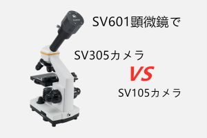 顕微鏡でSV 105&SV 305 CMOSカメラテストの比較 doloremque